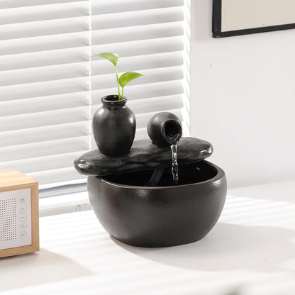 Ceramic Pot Tabletop Fountain