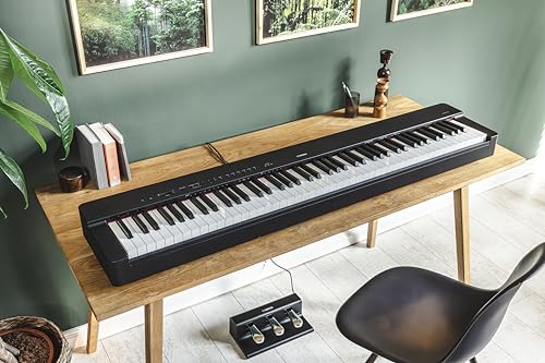 Yamaha P525 Digital Piano with 88 Weighted Wooden Keys, Black (P525B)