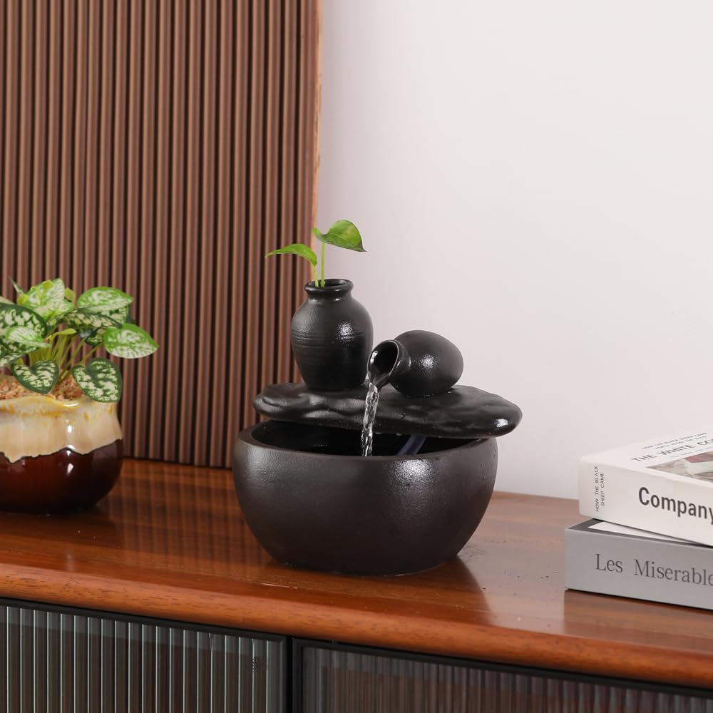 Ceramic Pot Tabletop Fountain