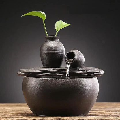 Ceramic Pot Tabletop Fountain