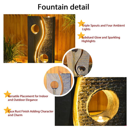 47 inches Waterfall Fountain